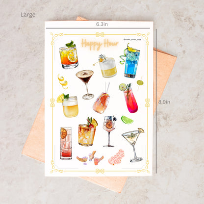 Happy Hour Sticker Sheet - The Stella Moon Shop