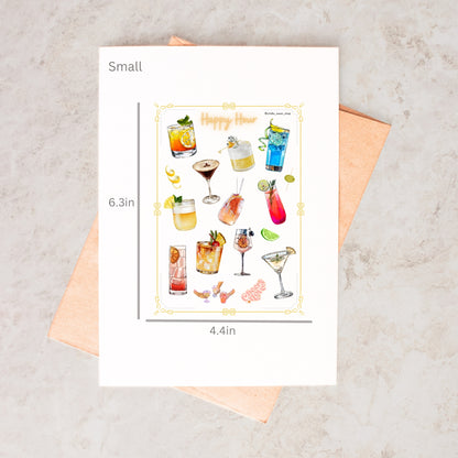 Happy Hour Sticker Sheet - The Stella Moon Shop