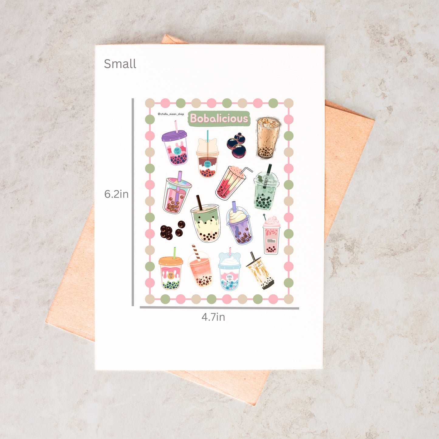 Bobalicious Sticker Sheet - The Stella Moon Shop