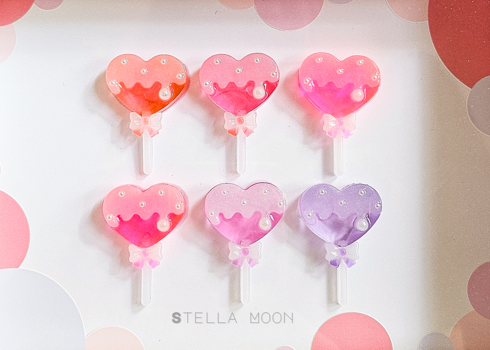 Framed Heart Lollipop Artwork 5x7 - The Stella Moon Shop