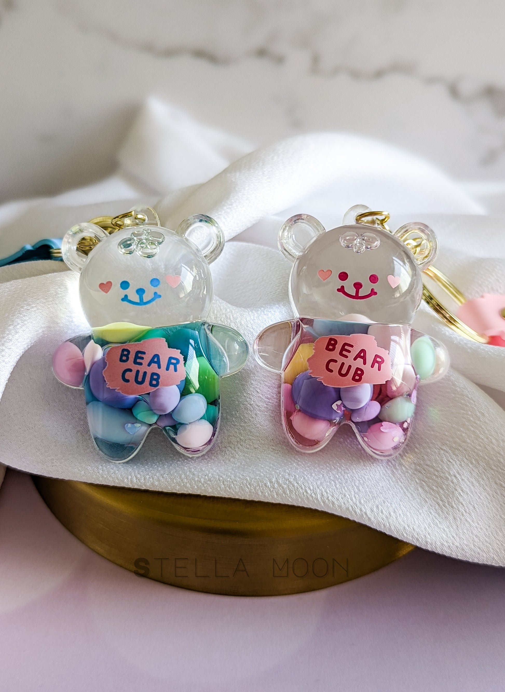 Candy Bear Liquid Keychain - The Stella Moon Shop