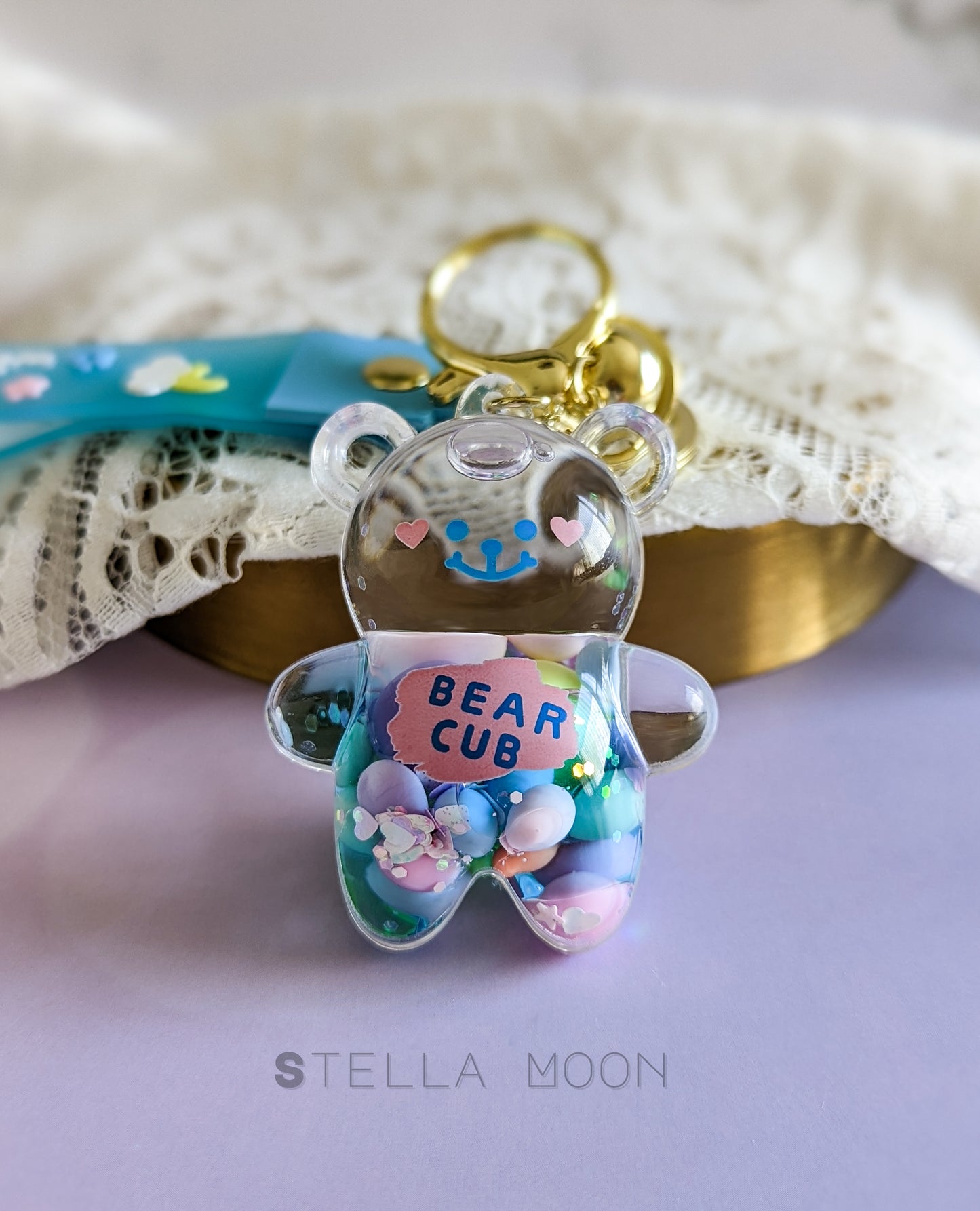 Candy Bear Liquid Keychain - The Stella Moon Shop