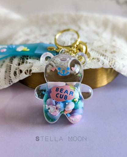 Candy Bear Liquid Keychain - The Stella Moon Shop