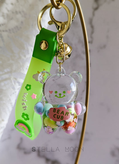 Candy Bear Liquid Keychain - The Stella Moon Shop