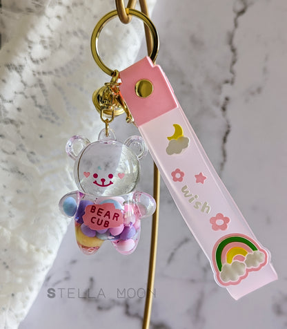 Candy Bear Liquid Keychain - The Stella Moon Shop