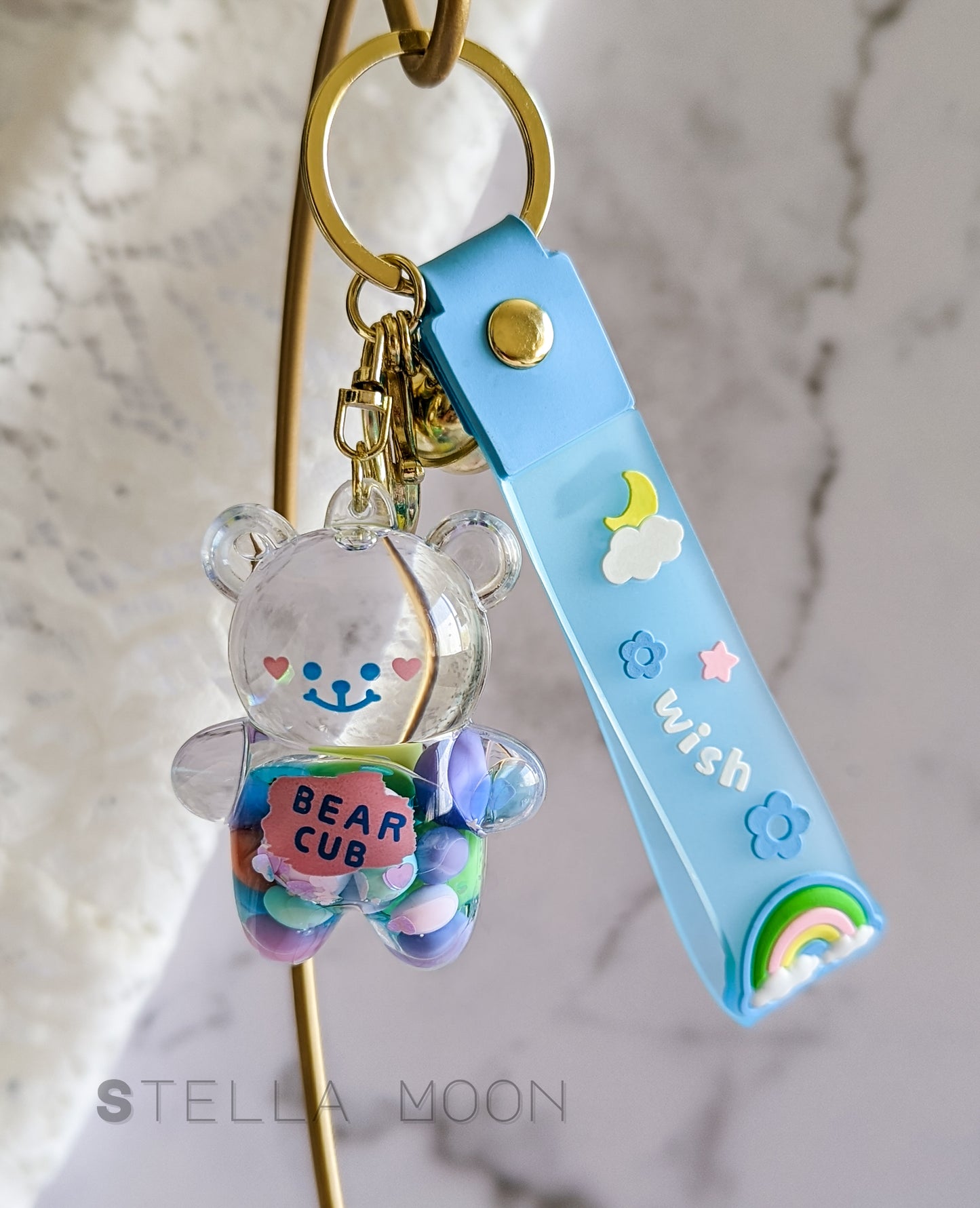 Candy Bear Liquid Keychain - The Stella Moon Shop