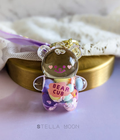 Candy Bear Liquid Keychain - The Stella Moon Shop