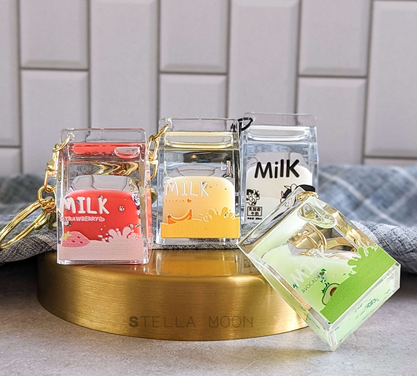 Milk Liquid Keychain - The Stella Moon Shop