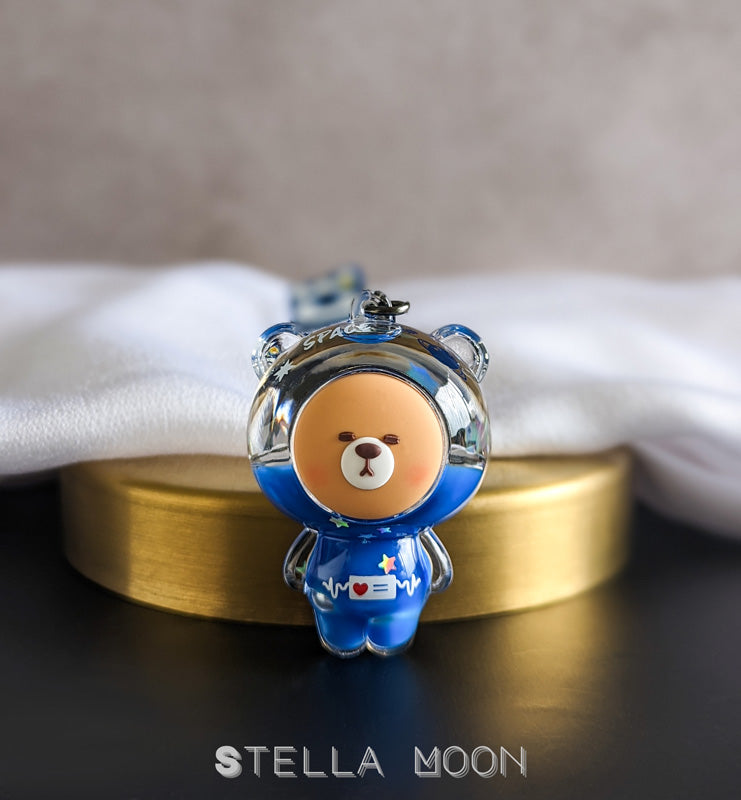 Space Animals Liquid Keychain - The Stella Moon Shop