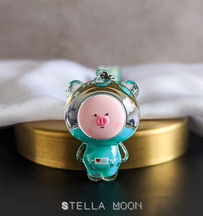 Space Animals Liquid Keychain - The Stella Moon Shop