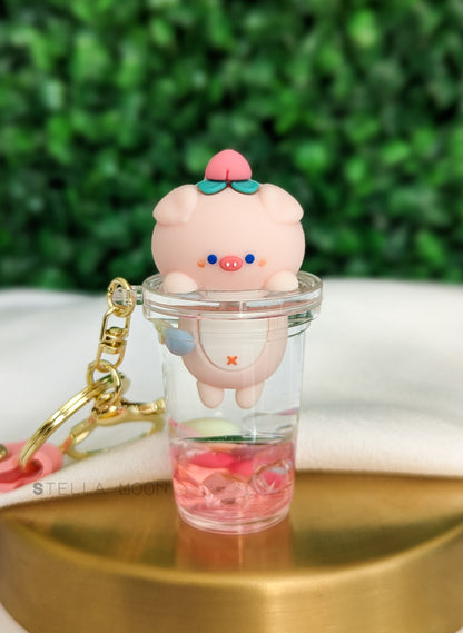 Fruity Animals Liquid Keychain - The Stella Moon Shop