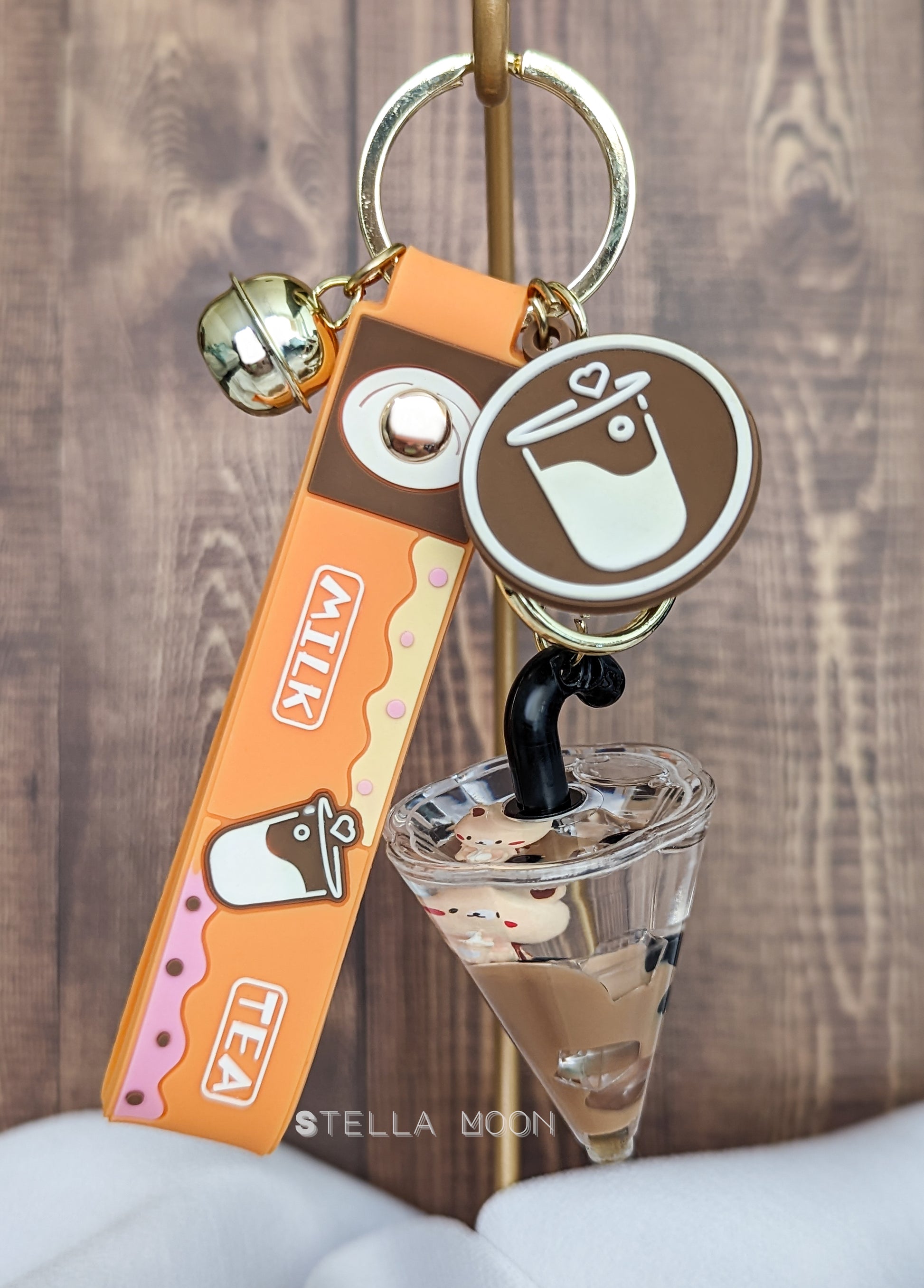 Boba Bear Liquid Keychain - The Stella Moon Shop