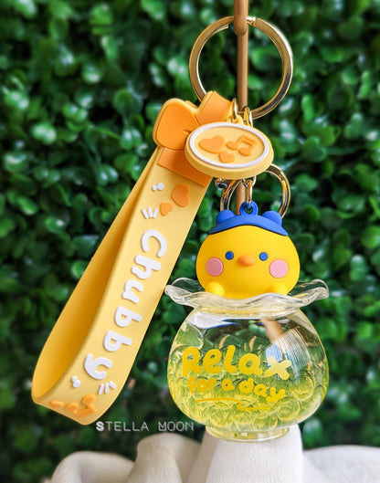 Fish Bowl Animals Liquid Keychain - The Stella Moon Shop