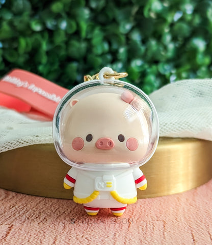 Astronaut Pigs Keychain - The Stella Moon Shop