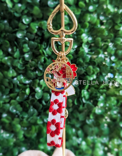 Bunny Ribbon Keychain - The Stella Moon Shop