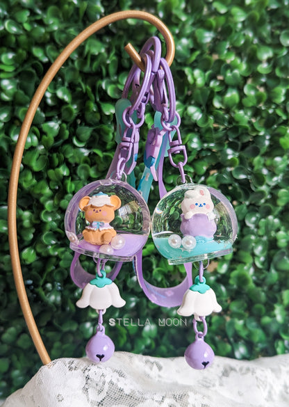 Lily Of The Valley Liquid Keychain - The Stella Moon Shop