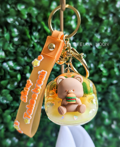 Lazy Animals Liquid Keychain - The Stella Moon Shop