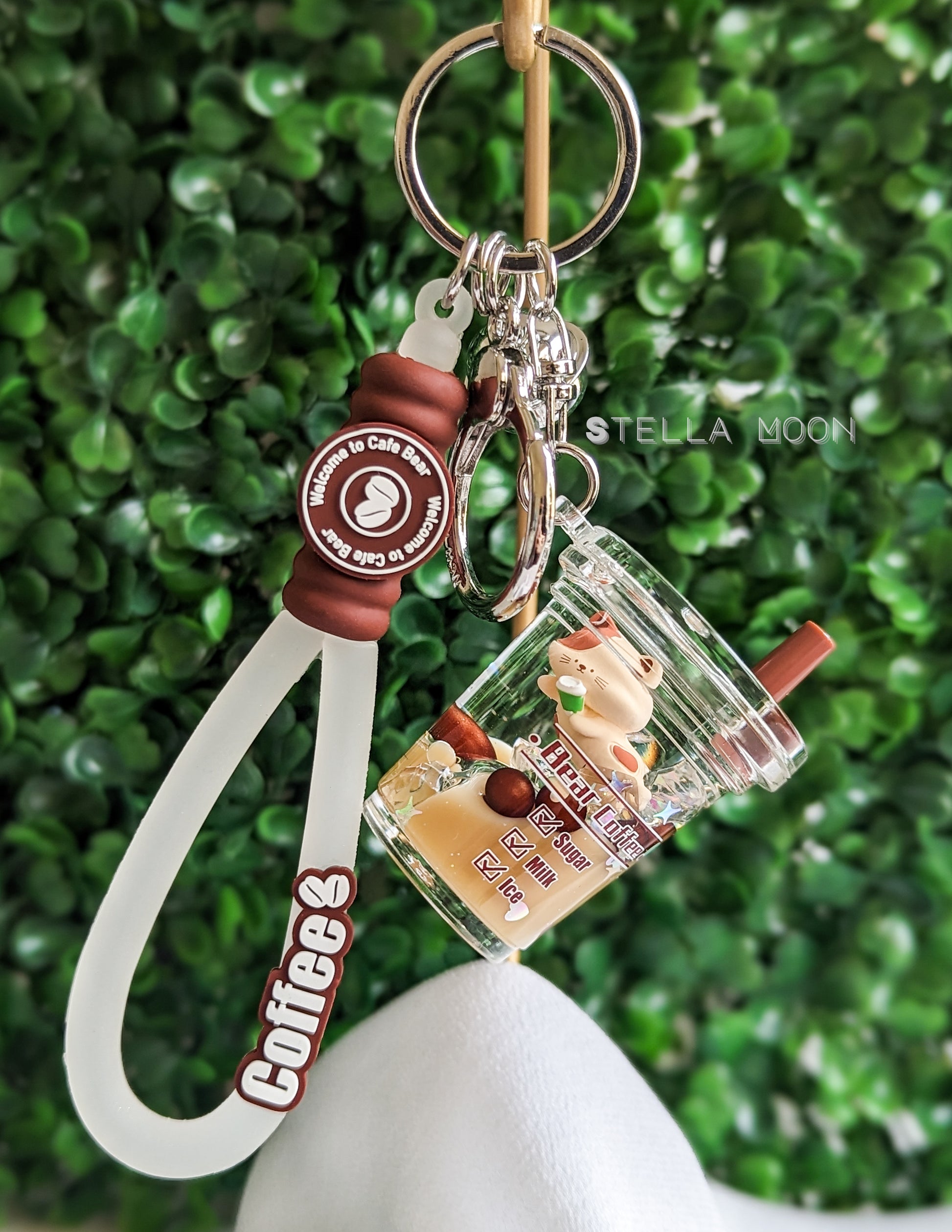 Coffee Liquid Keychain - The Stella Moon Shop