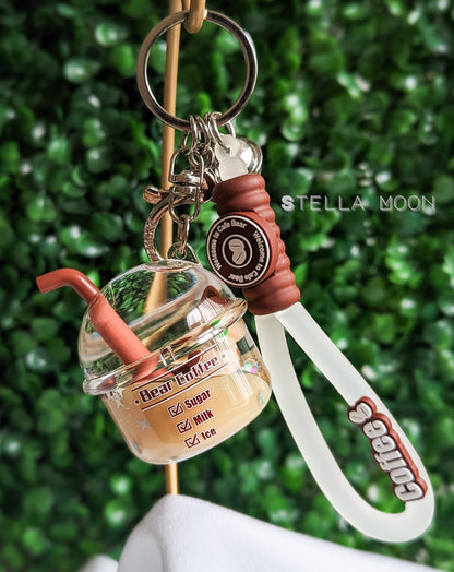 Coffee Liquid Keychain - The Stella Moon Shop