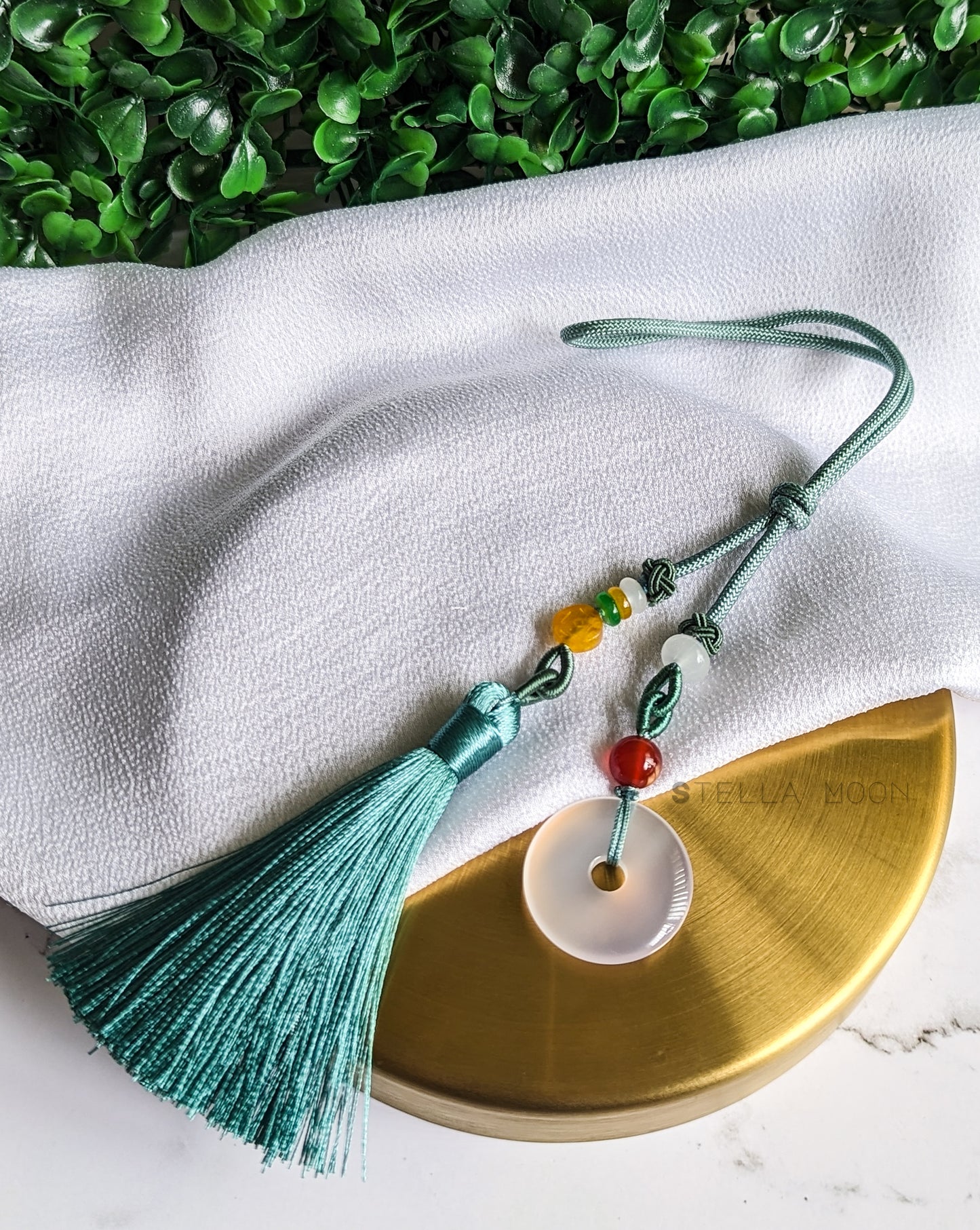 Chalcedony Tassle Accessory - The Stella Moon Shop