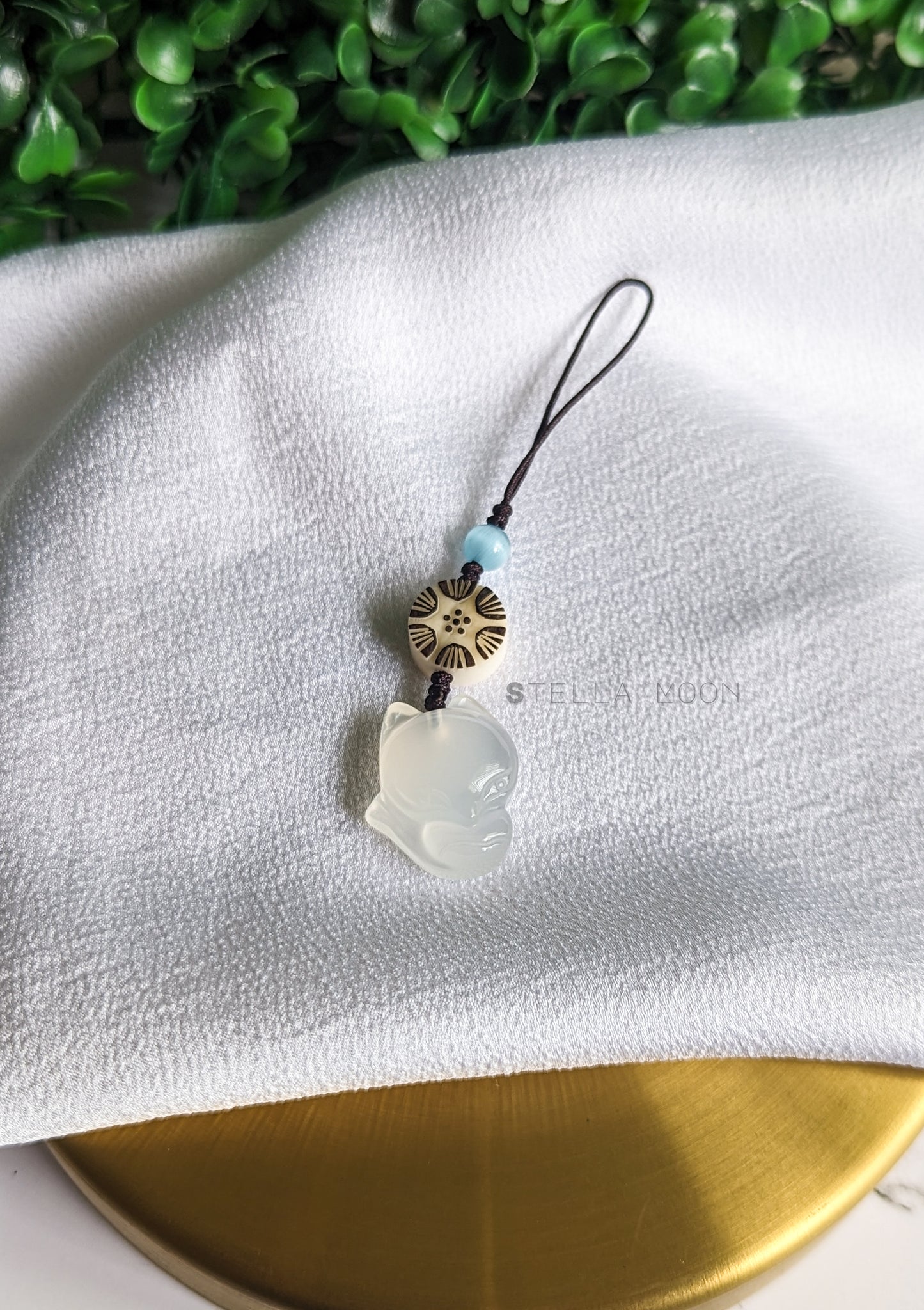 Fox Chalcedony Phone Charm - The Stella Moon Shop