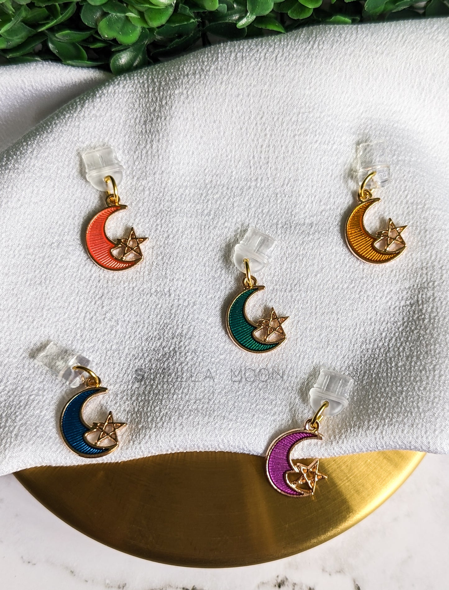 Crescent Moon & Star Phone Charm - The Stella Moon Shop