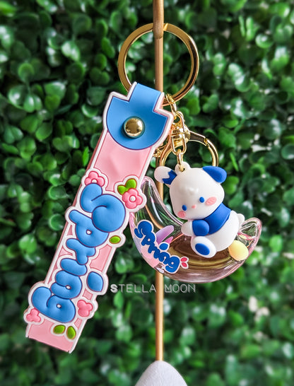 Spring Liquid Keychain - The Stella Moon Shop