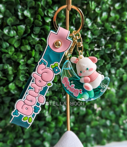 Spring Liquid Keychain - The Stella Moon Shop