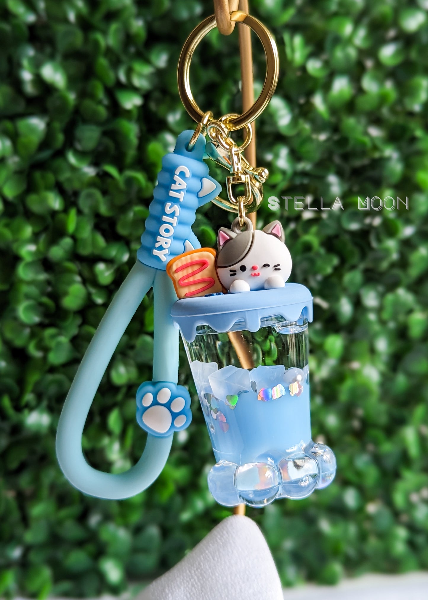 Cat Paw Liquid Keychain - The Stella Moon Shop