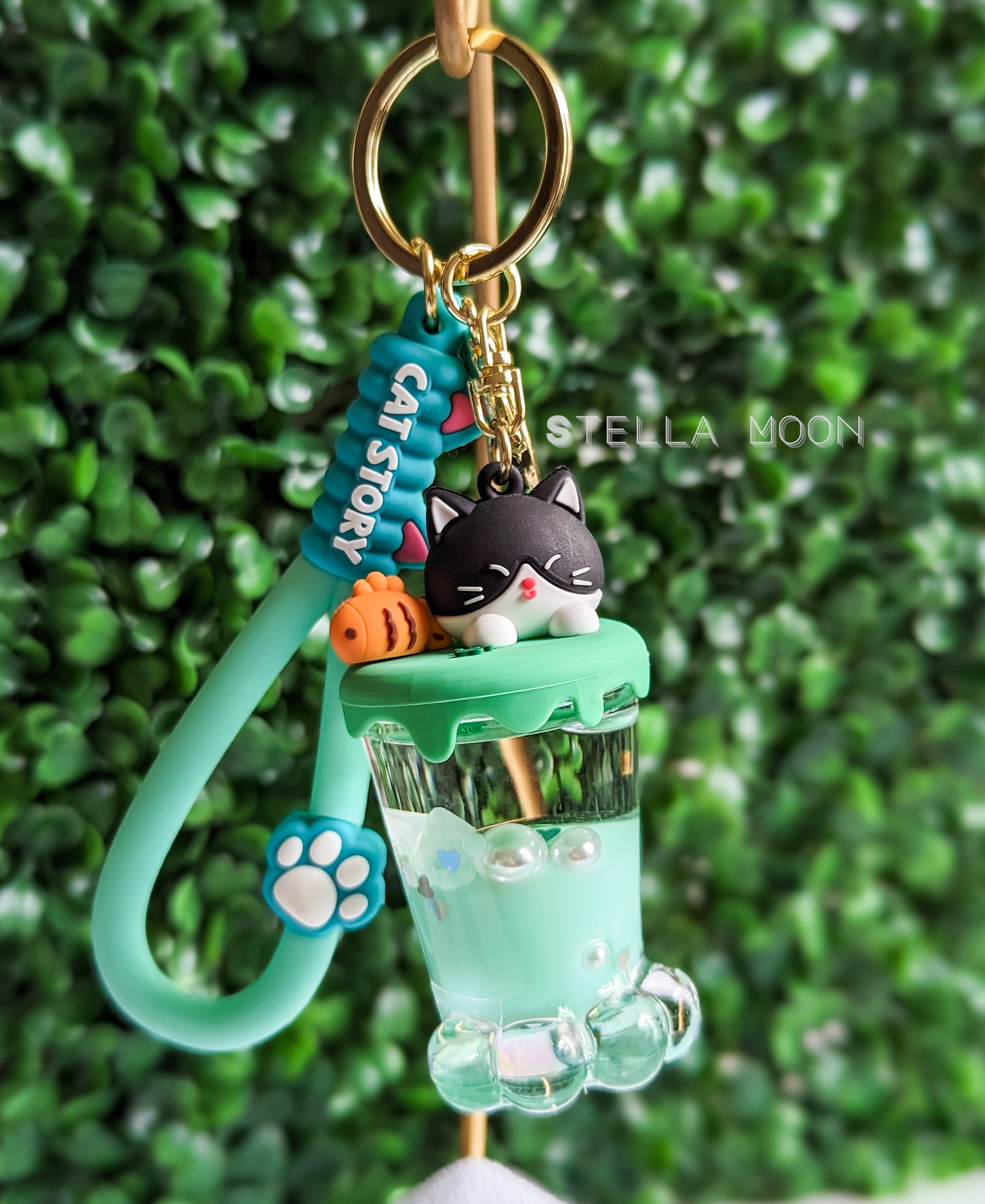 Cat Paw Liquid Keychain - The Stella Moon Shop