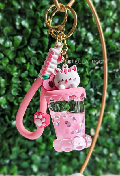 Cat Paw Liquid Keychain - The Stella Moon Shop