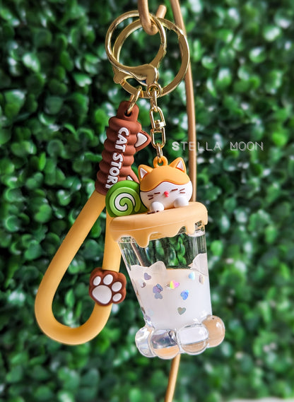 Cat Paw Liquid Keychain - The Stella Moon Shop