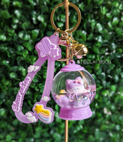 Snow Globe Liquid Keychain - The Stella Moon Shop