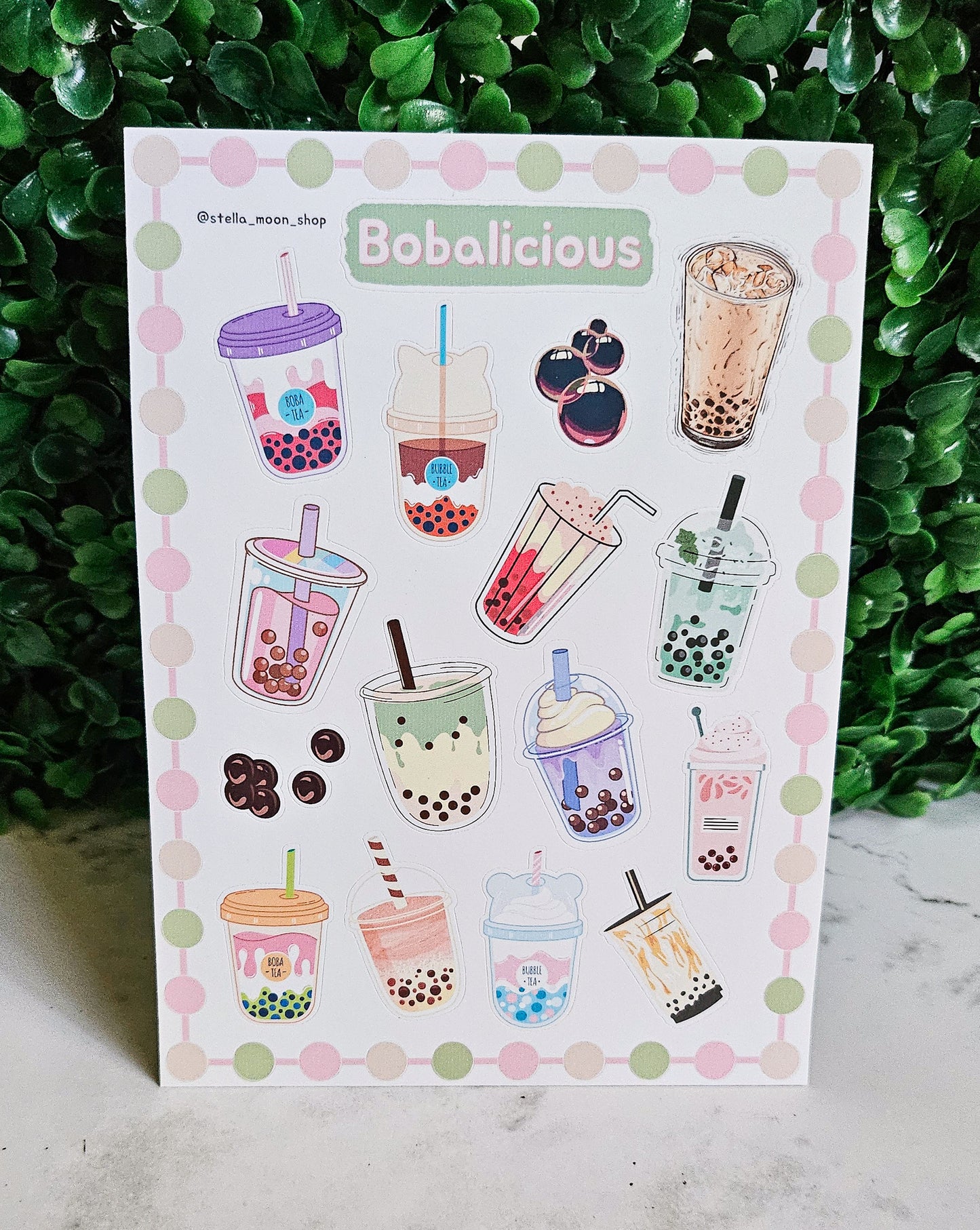 Bobalicious Sticker Sheet - The Stella Moon Shop