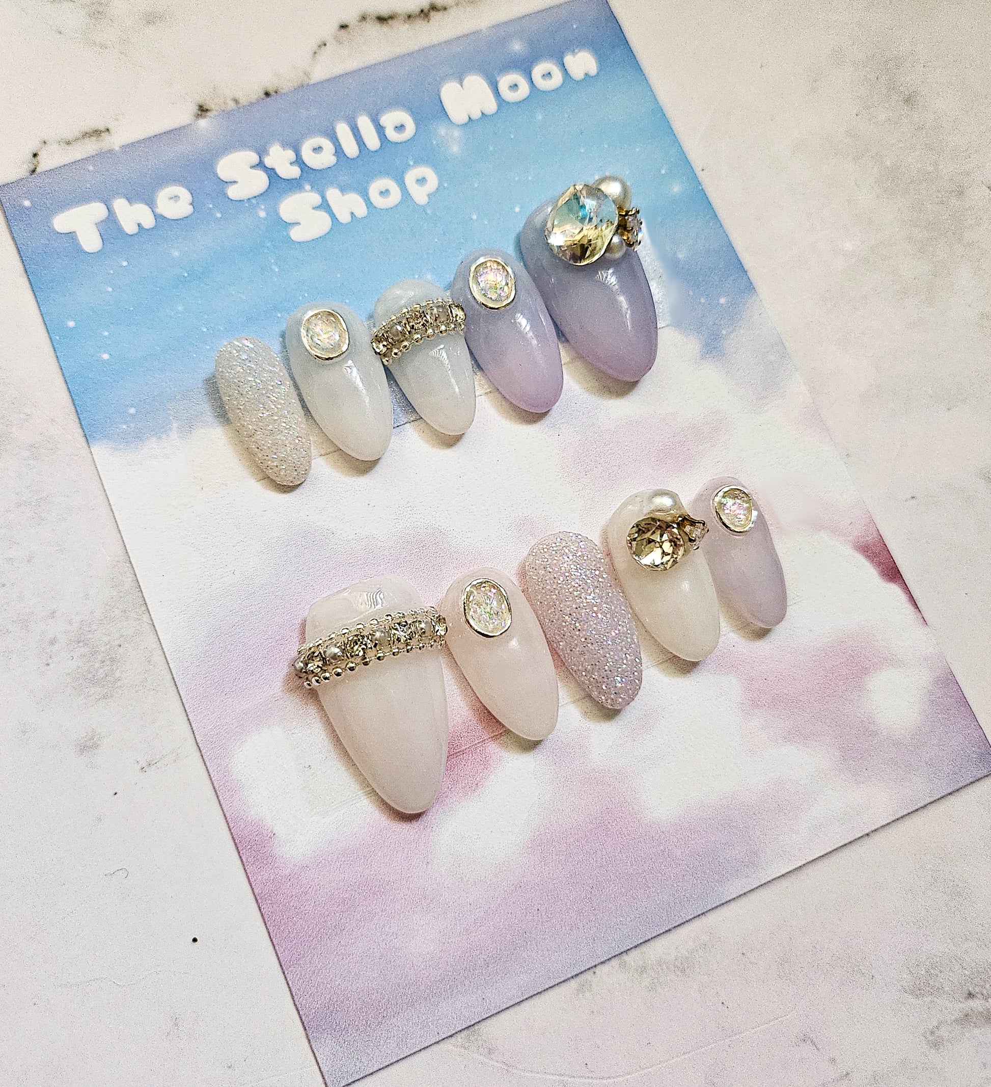 Lilac Glow Press-On Nails - The Stella Moon Shop