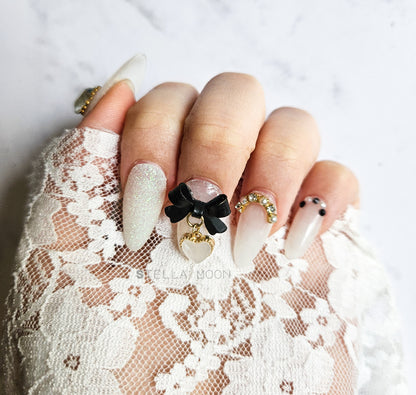 Noir Elegance Press-On Nails - The Stella Moon Shop