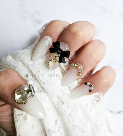 Noir Elegance Press-On Nails - The Stella Moon Shop