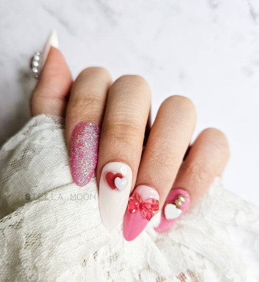 Pink Romance Press-On Nails - The Stella Moon Shop