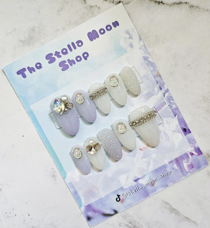 Lilac Glow Press-On Nails - The Stella Moon Shop