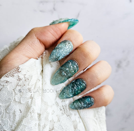 Rippling Waves Press-On Nails - The Stella Moon Shop