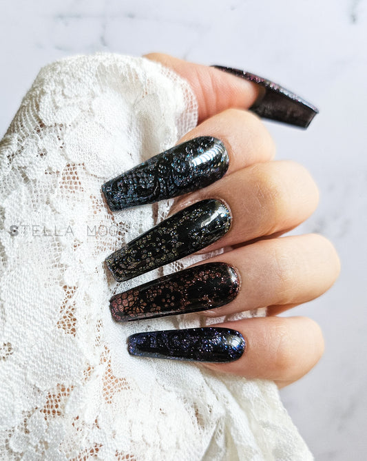 Lace Fantasy Press-On Nails - The Stella Moon Shop