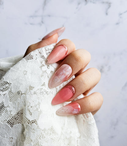 Pink Opal Press-On Nails - The Stella Moon Shop