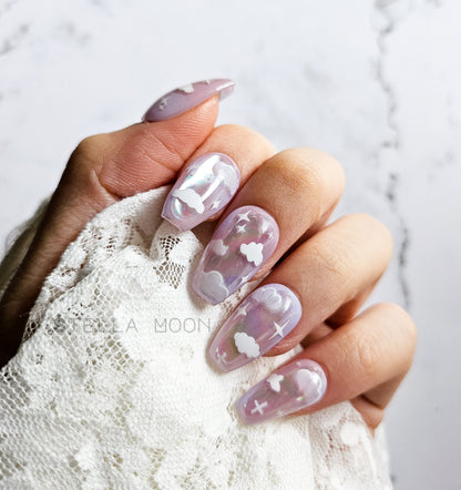 Purple Sky Press-On Nails - The Stella Moon Shop