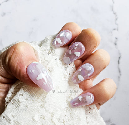 Purple Sky Press-On Nails - The Stella Moon Shop