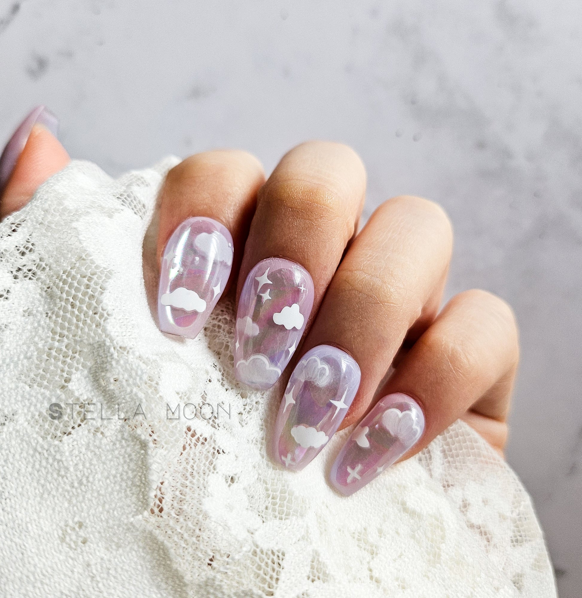 Purple Sky Press-On Nails - The Stella Moon Shop