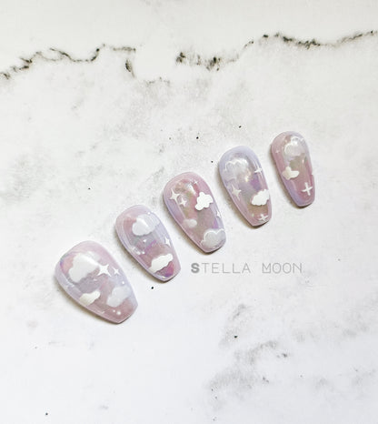 Purple Sky Press-On Nails - The Stella Moon Shop