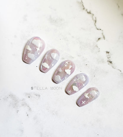 Purple Sky Press-On Nails - The Stella Moon Shop