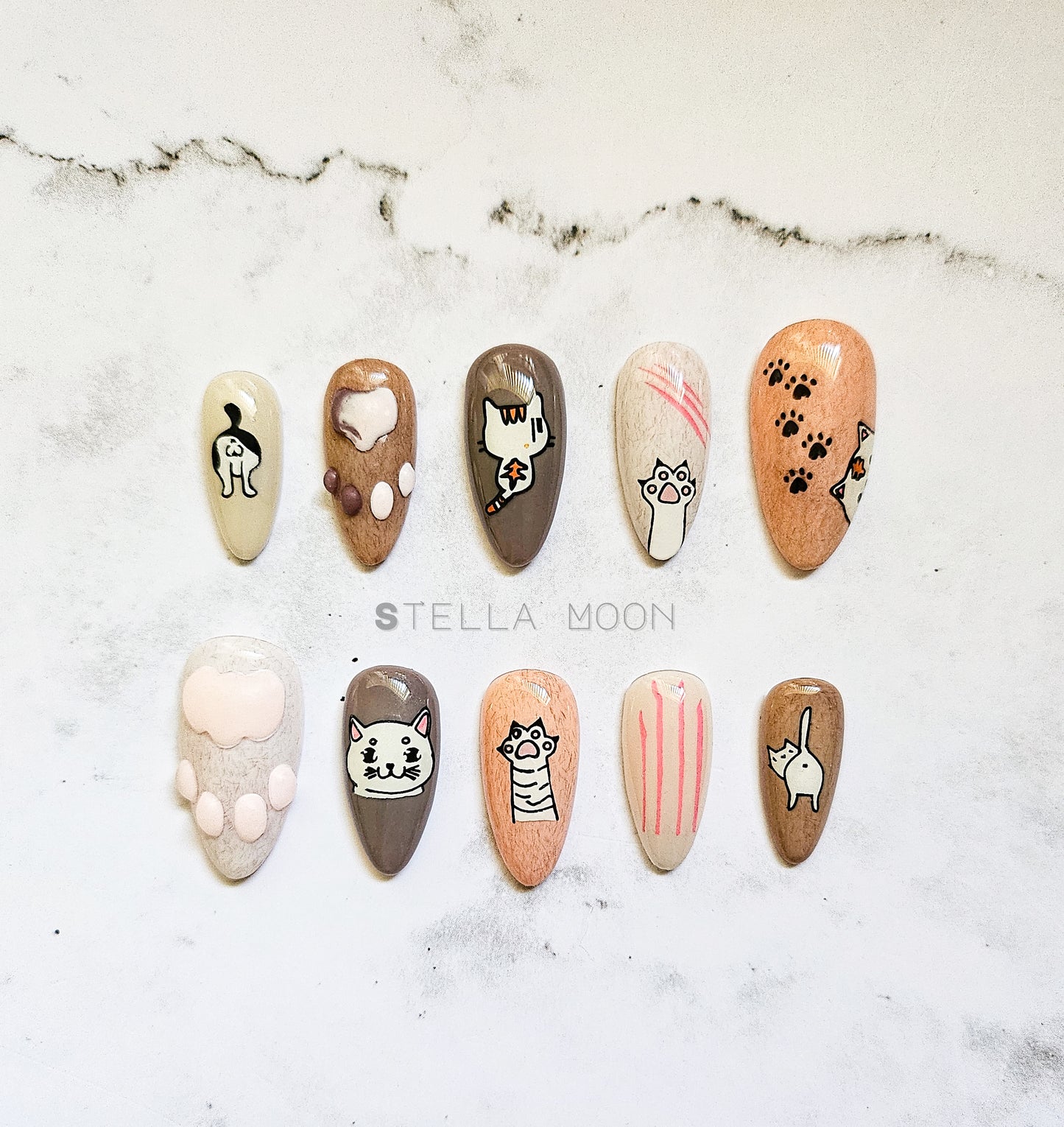 Squishy Jelly Series: Paws & Claws Press-On Nails