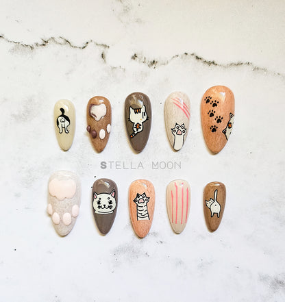 Squishy Jelly Series: Paws & Claws Press-On Nails