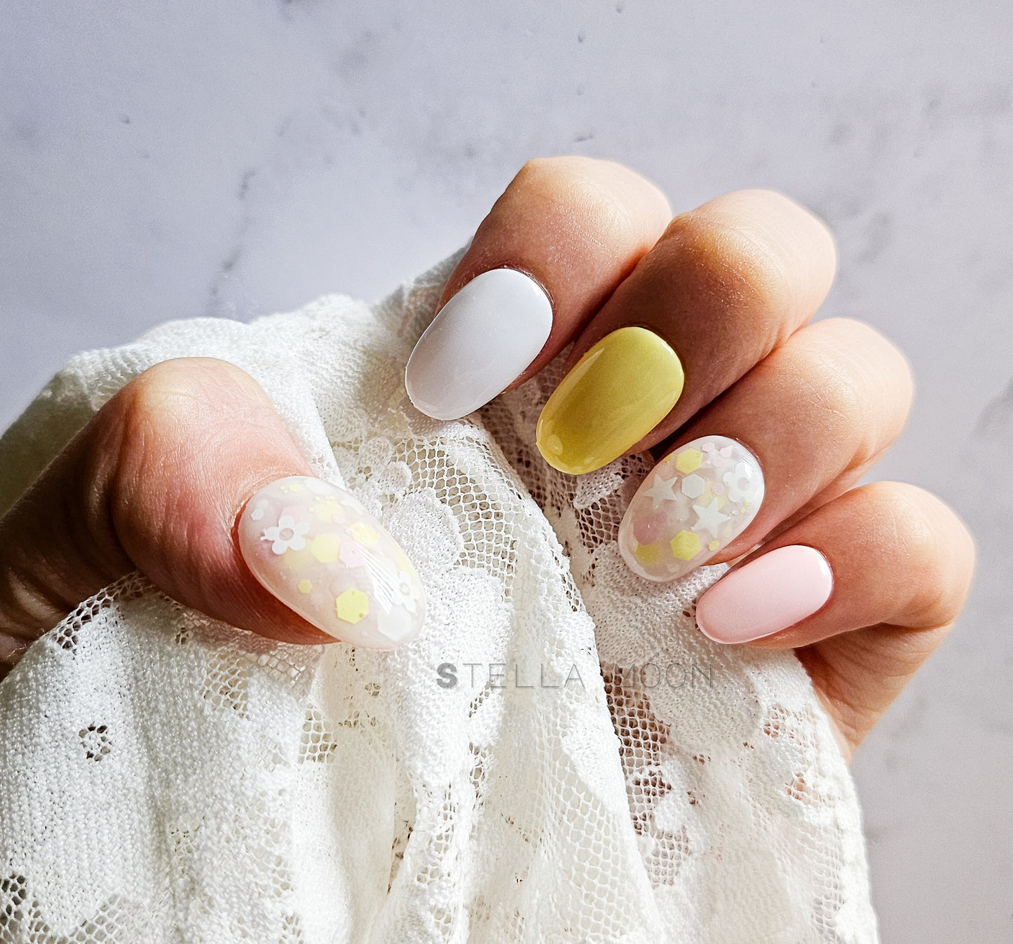 Soft Bloom Press-On Nails